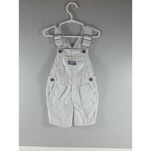 OshKosh B’gosh Kids Overalls 2T Navy Striped Denim Bib Toddler NEW